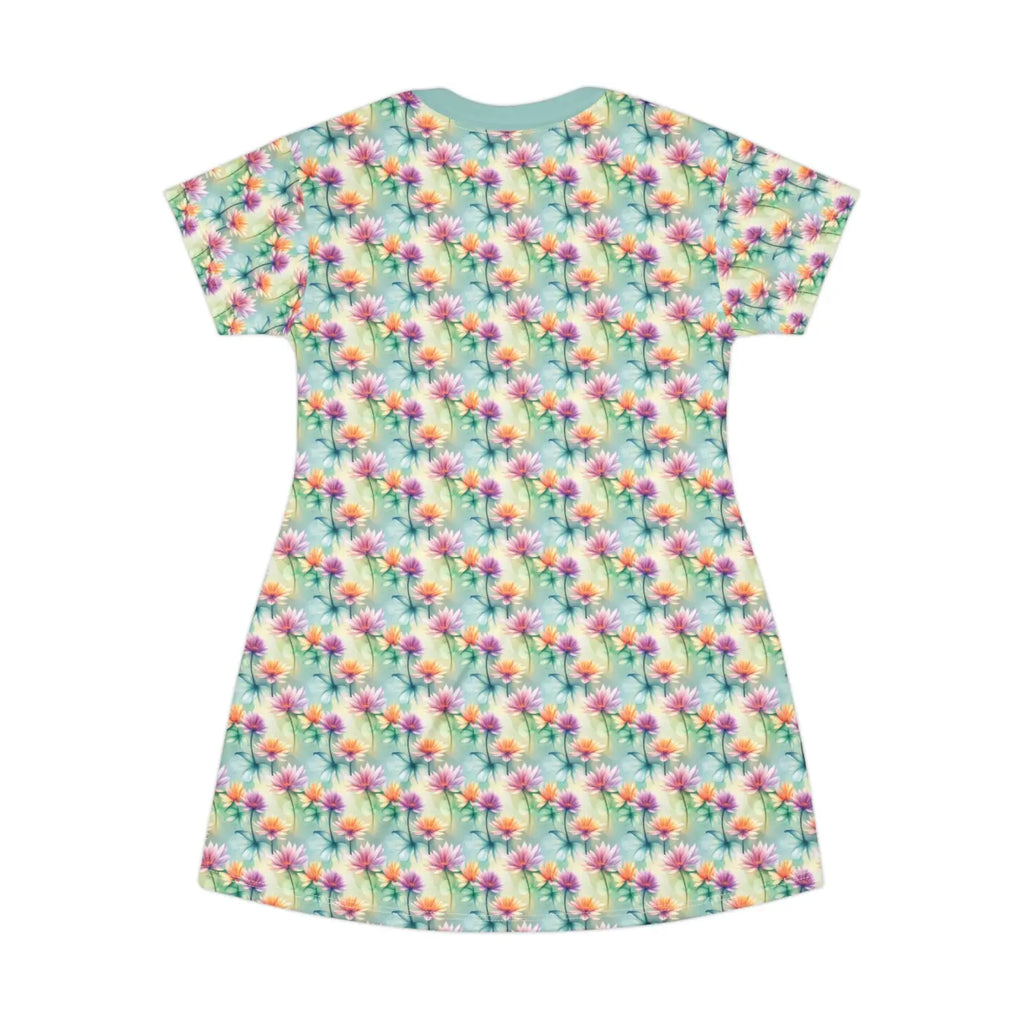 Floral Print Shirt Dress - Casual Comfort Style - DipaliZ
