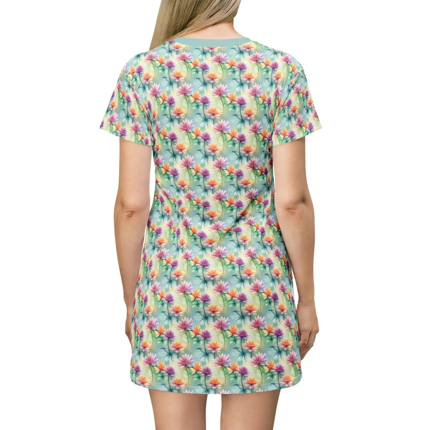 Floral Print Shirt Dress - Casual Comfort Style - DipaliZ
