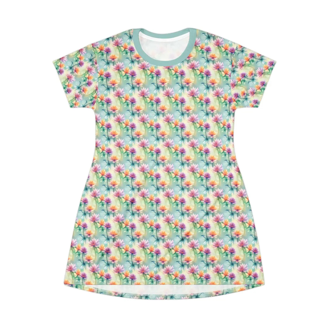 Floral Print Shirt Dress - Casual Comfort Style - DipaliZ