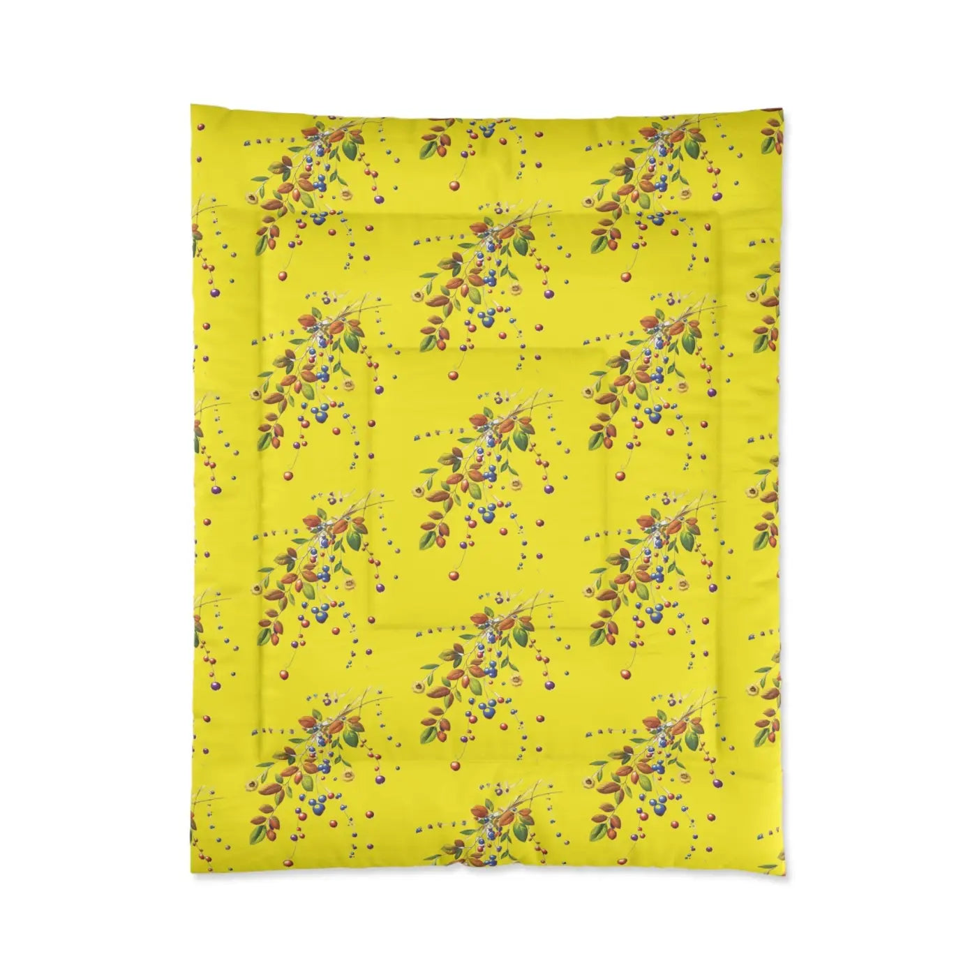 Floral Print Comforter - Vibrant Bedroom Style - DipaliZ