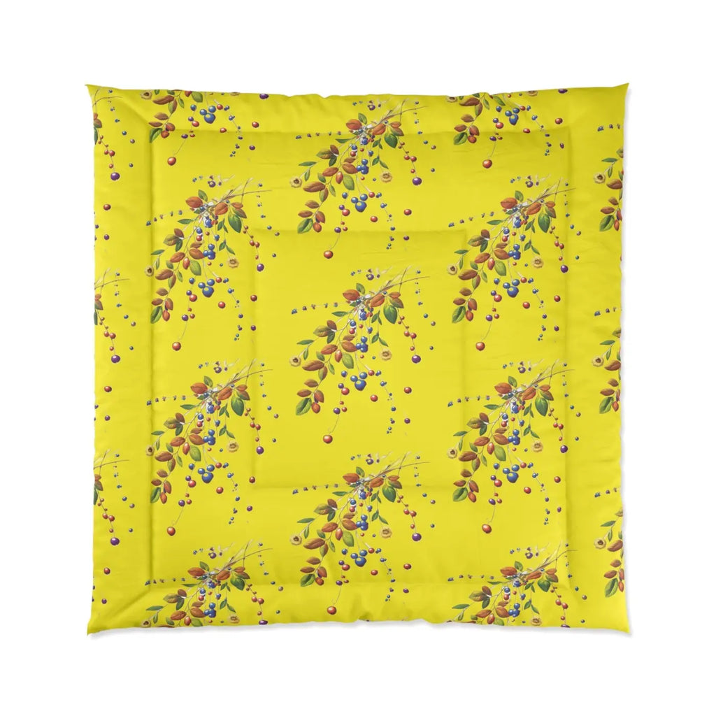 Floral Print Comforter - Vibrant Bedroom Style - DipaliZ