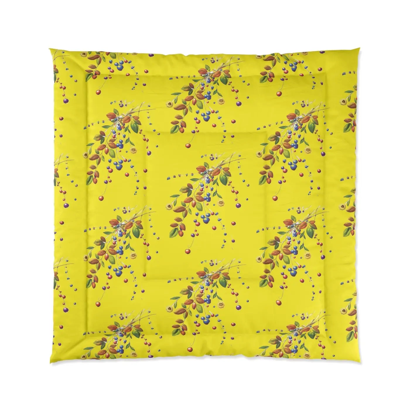 Floral Print Comforter - Vibrant Bedroom Style - DipaliZ