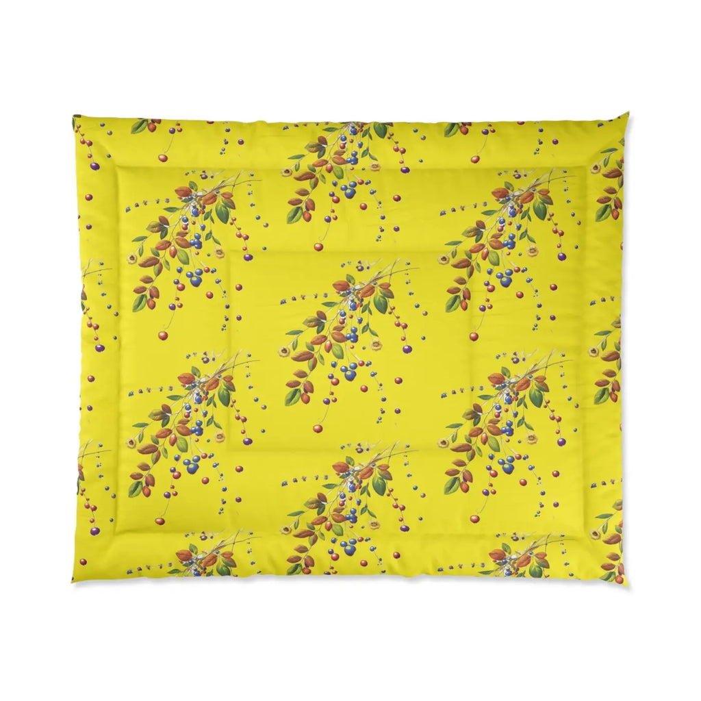 Floral Print Comforter - Vibrant Bedroom Style - DipaliZ
