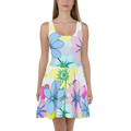 Floral Skater Dress - Flared Skirt Design - DipaliZ