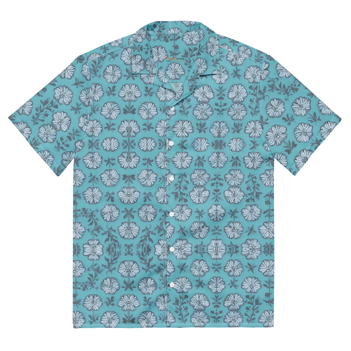 Flowers Button Shirt - Eco-Friendly Summer Style - DipaliZ