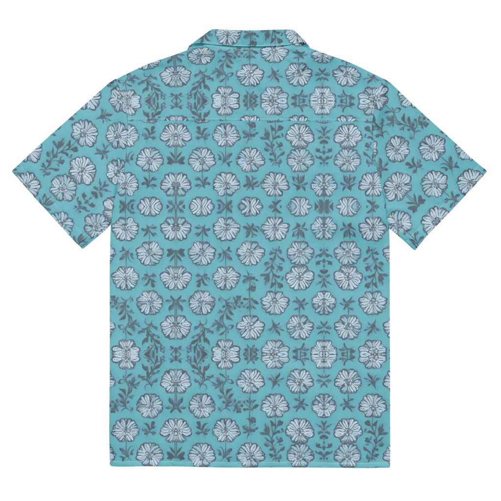 Flowers Button Shirt - Eco-Friendly Summer Style - DipaliZ