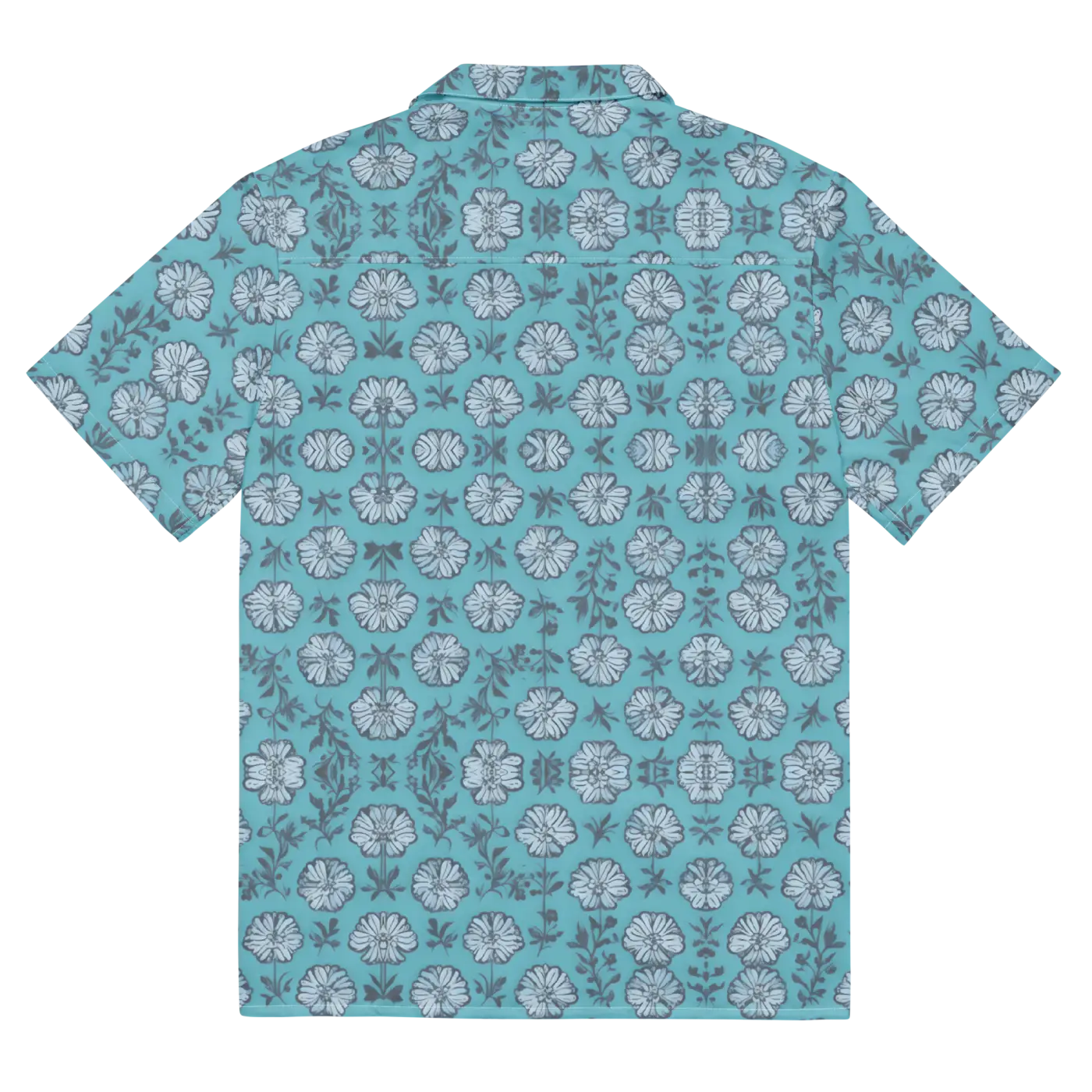 Flowers Button Shirt - Eco-Friendly Summer Style - DipaliZ