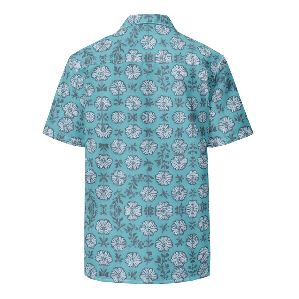 Flowers Button Shirt - Eco-Friendly Summer Style - DipaliZ