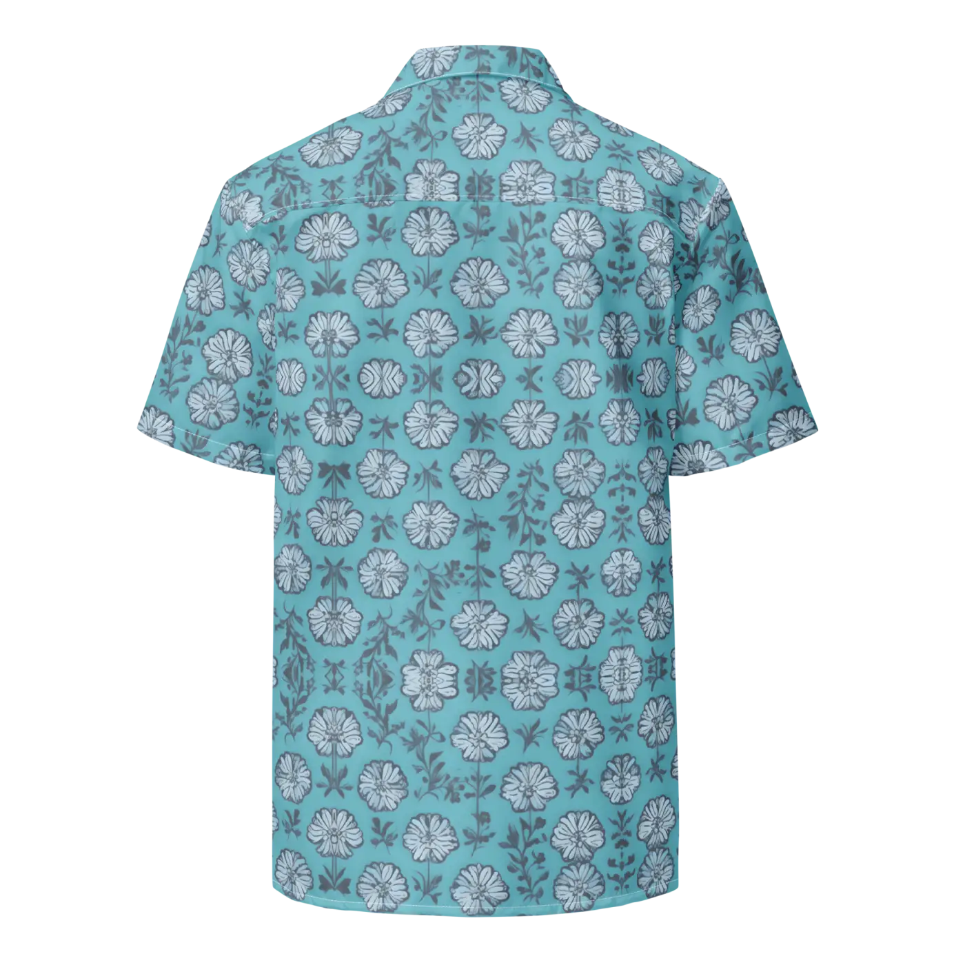 Flowers Button Shirt - Eco-Friendly Summer Style - DipaliZ
