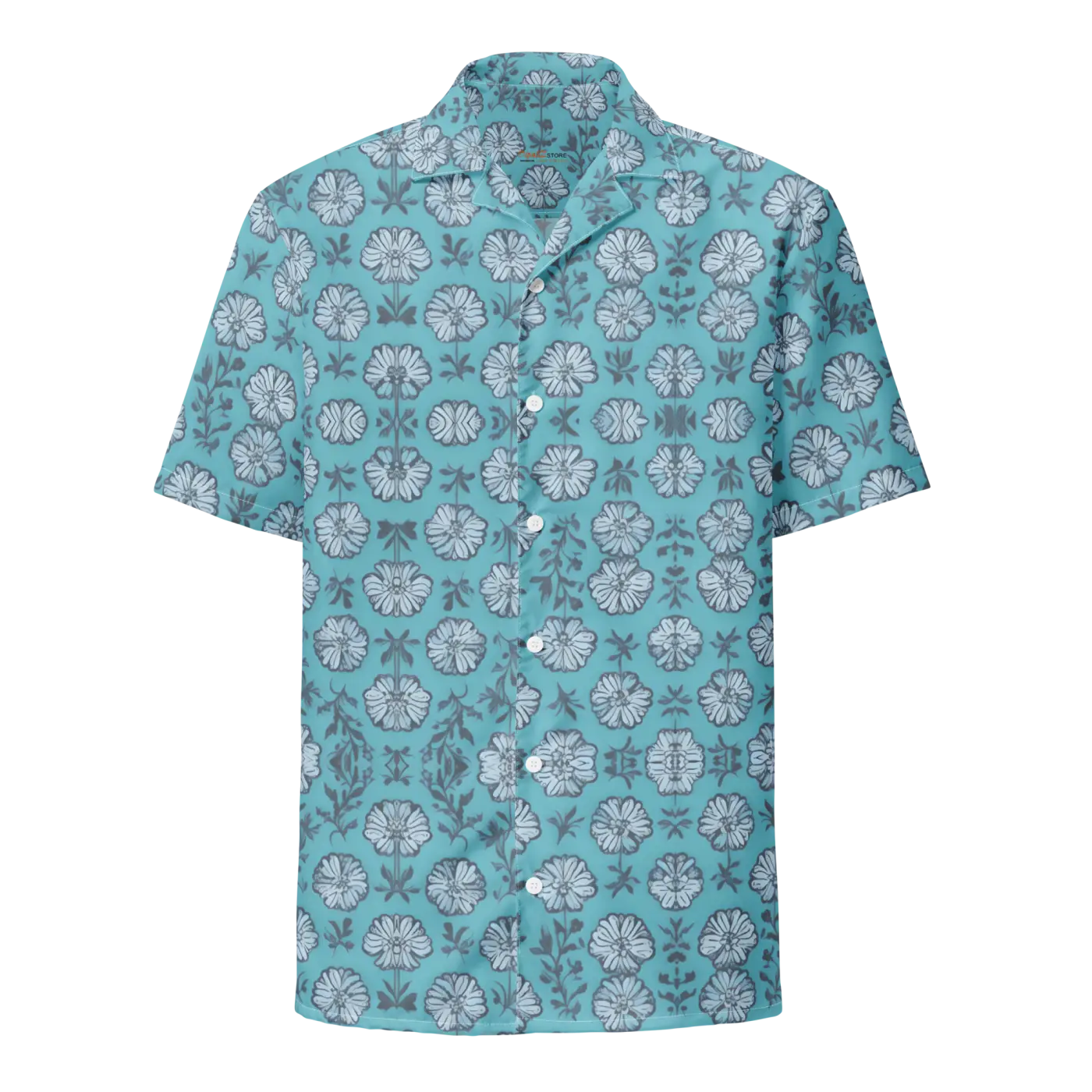 Flowers Button Shirt - Eco-Friendly Summer Style - DipaliZ