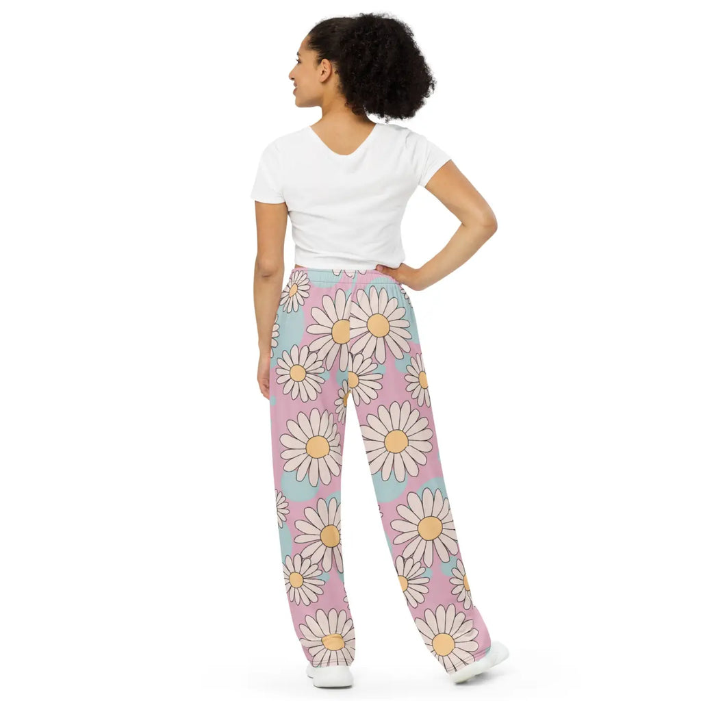 Floral Wide Leg Pants - Chic Comfort Style - DipaliZ