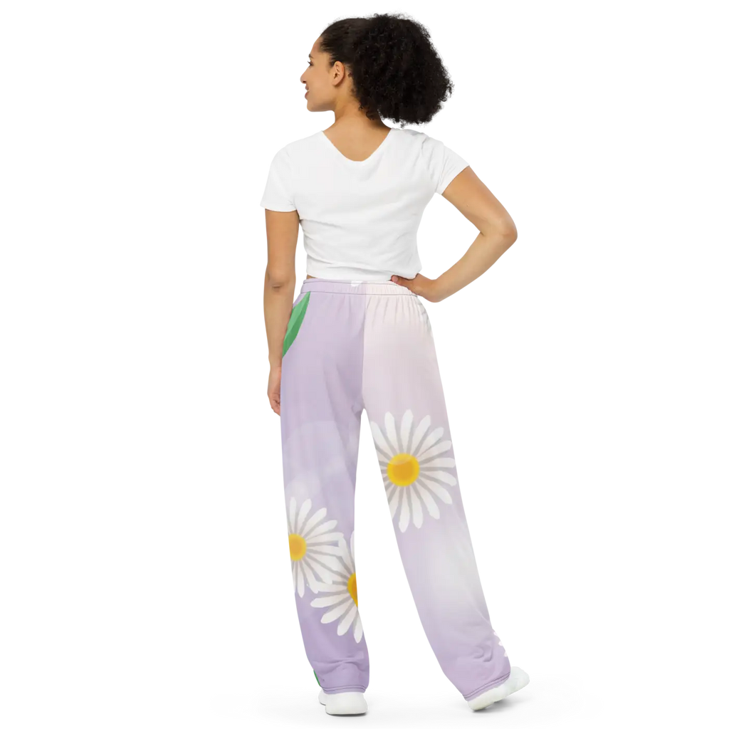 Floral Wide Leg Pants - Chic Comfort Style - DipaliZ