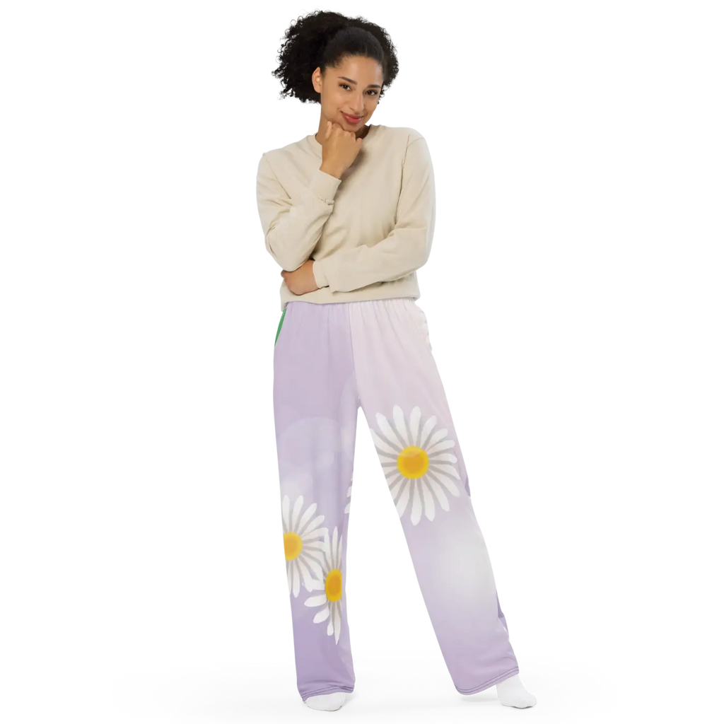 Floral Wide Leg Pants - Chic Comfort Style - DipaliZ