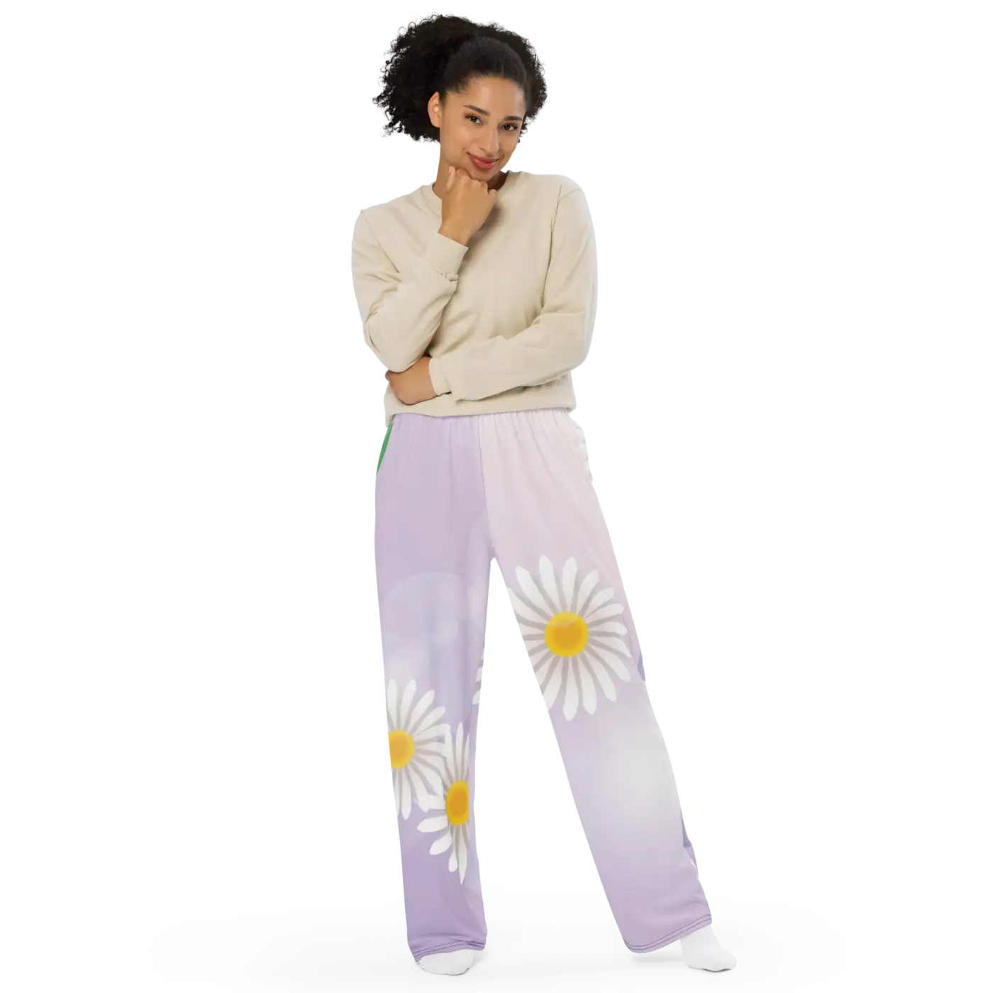 Floral Wide Leg Pants - Chic Comfort Style - DipaliZ