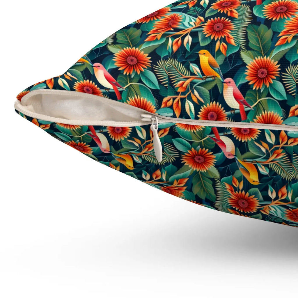 Spun Polyester Square Pillow - Vibrant Home Decor - DipaliZ