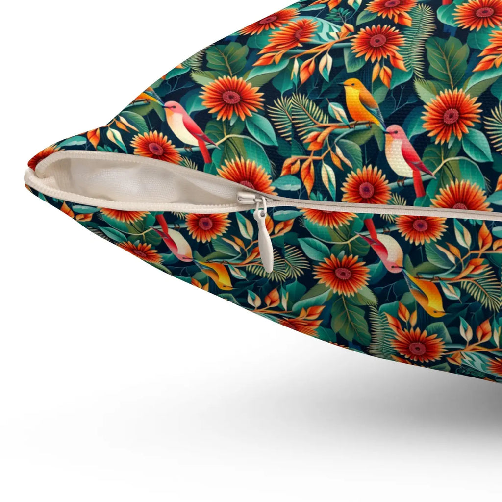 Spun Polyester Square Pillow - Vibrant Home Decor - DipaliZ