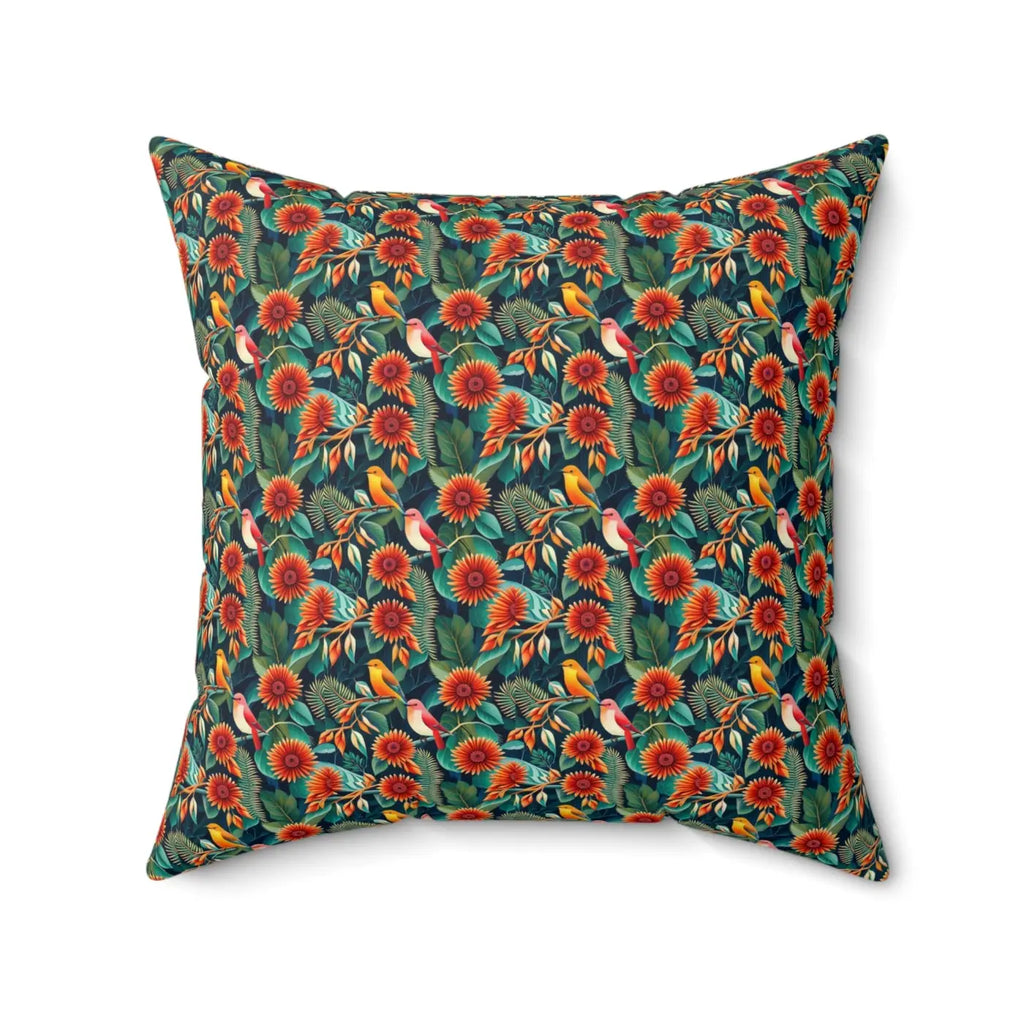 Spun Polyester Square Pillow - Vibrant Home Decor - DipaliZ