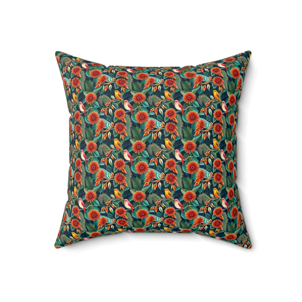 Spun Polyester Square Pillow - Vibrant Home Decor - DipaliZ