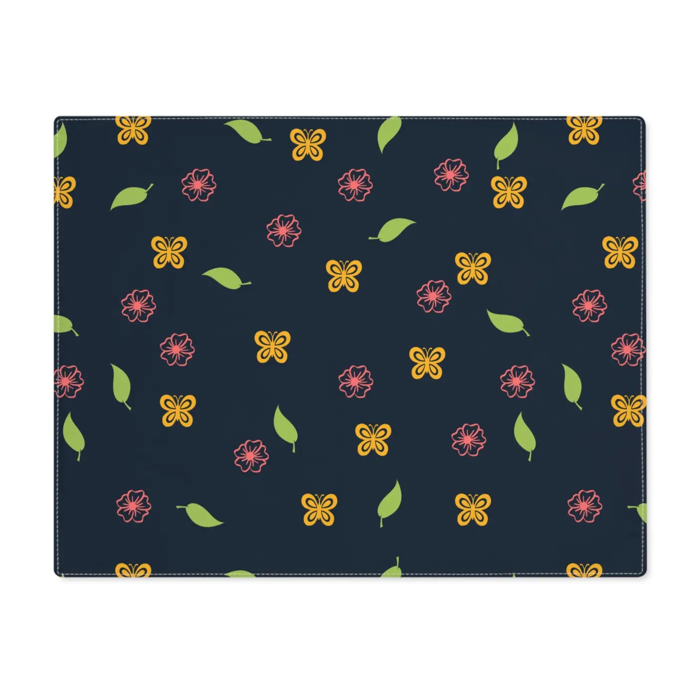 Vibrant Floral Placemats - Butterflies and Flowers - DipaliZ