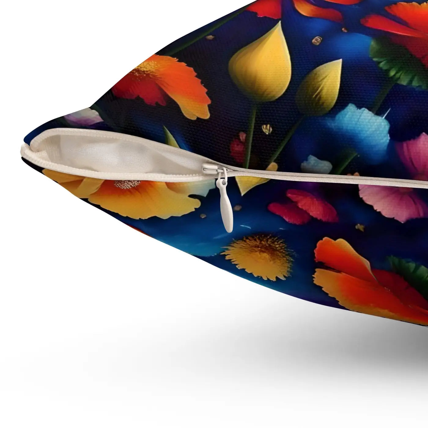 Vibrant Throw Pillow - Colorful Polyester Square Design - DipaliZ