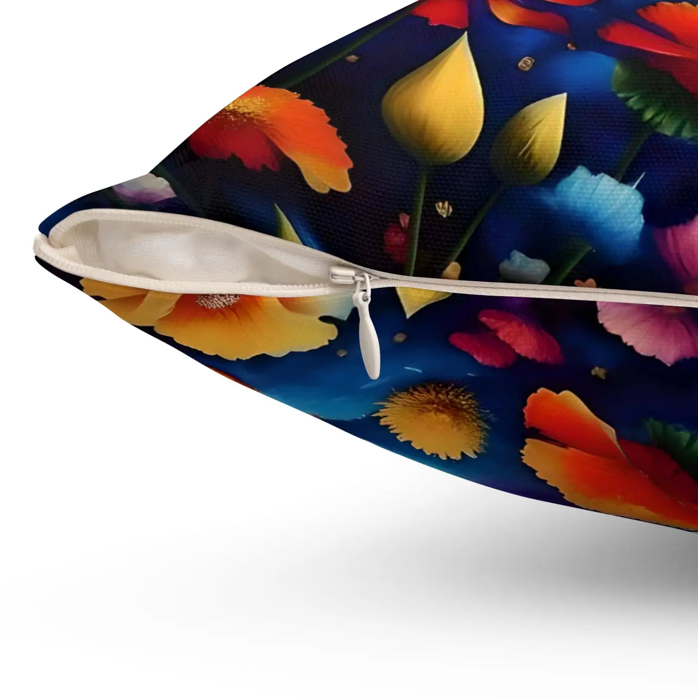 Vibrant Throw Pillow - Colorful Polyester Square Design - DipaliZ