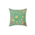 Vibrant Spun Polyester Square Pillow - Cheerful Home Decor - DipaliZ