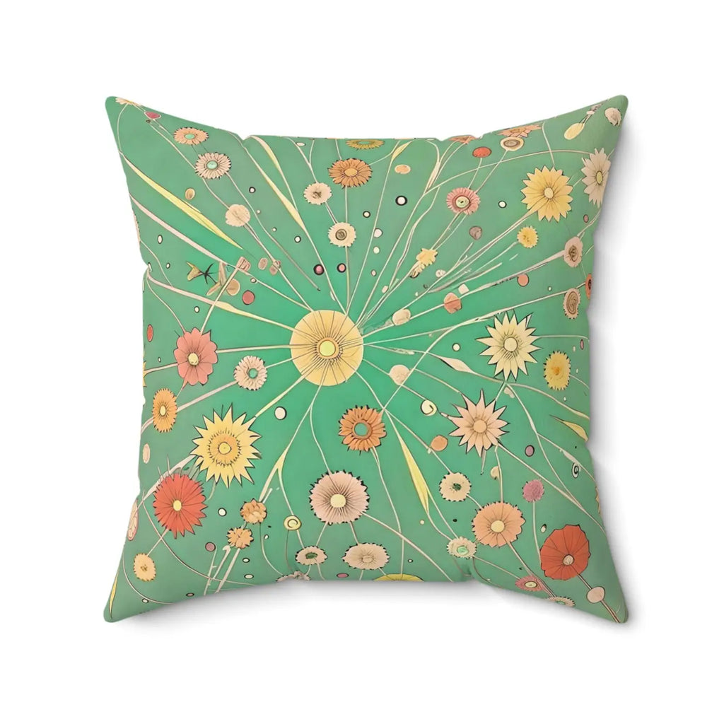 Vibrant Spun Polyester Square Pillow - Cheerful Home Decor - DipaliZ