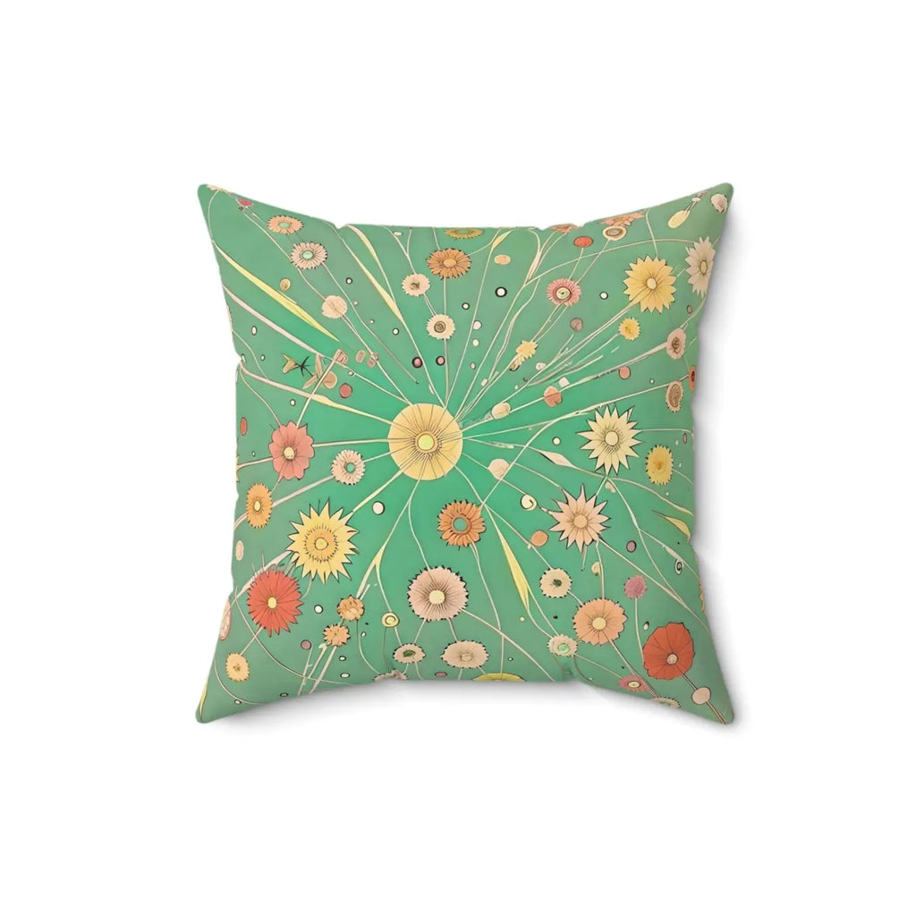 Vibrant Spun Polyester Square Pillow - Cheerful Home Decor - DipaliZ