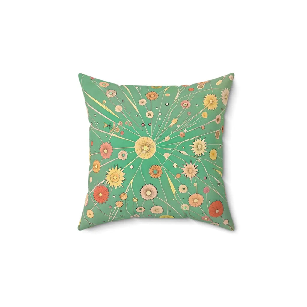 Vibrant Spun Polyester Square Pillow - Cheerful Home Decor - DipaliZ