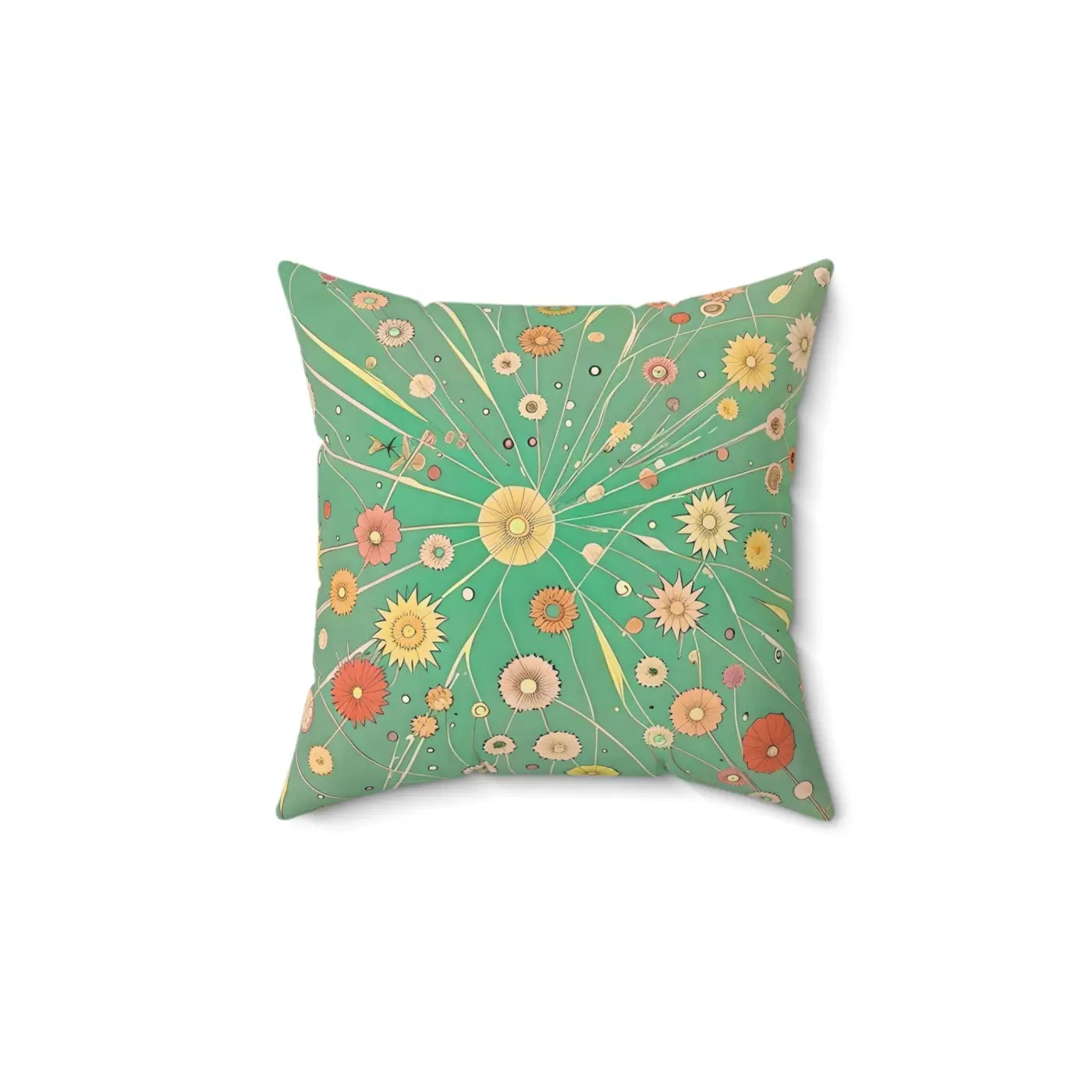 Vibrant Spun Polyester Square Pillow - Cheerful Home Decor - DipaliZ