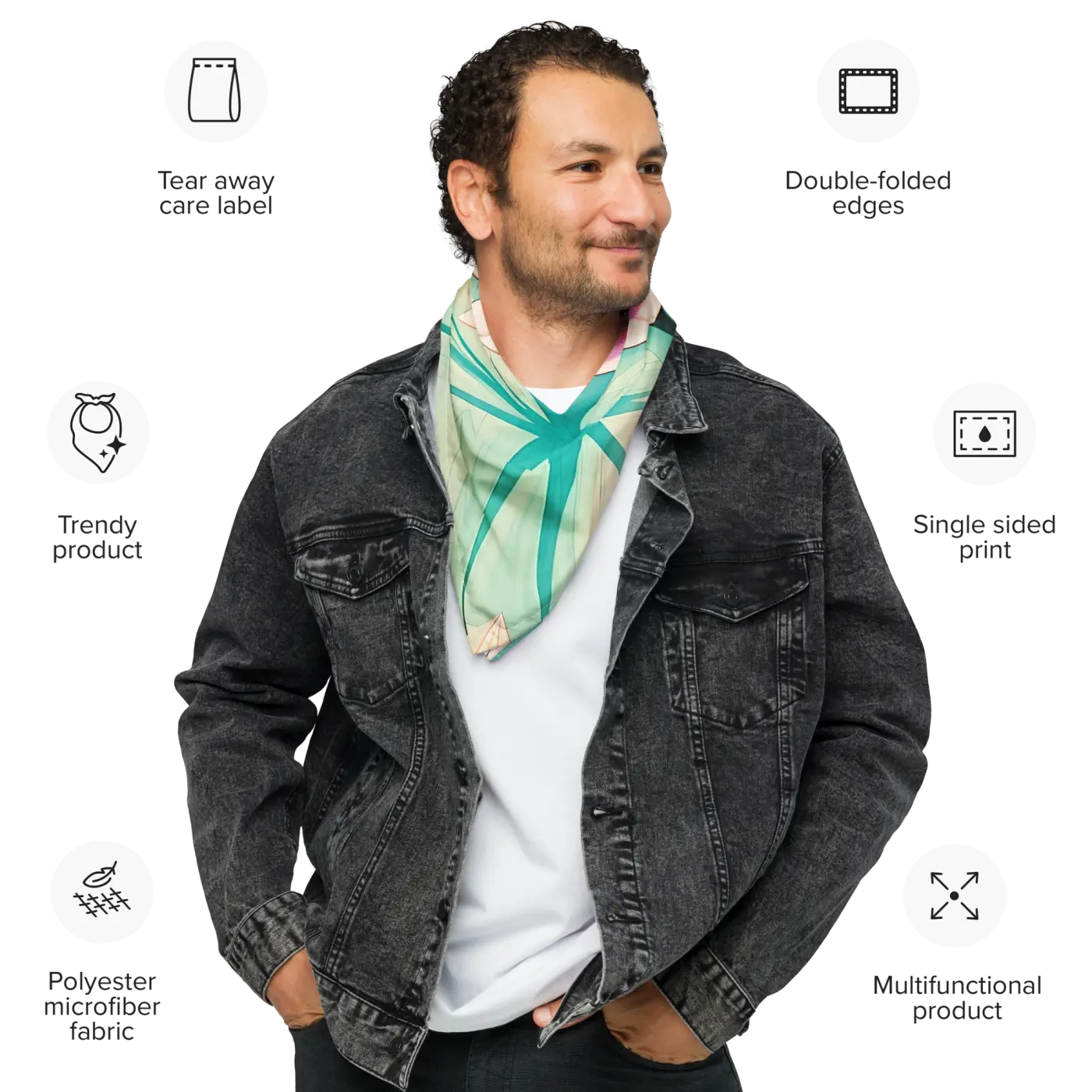 Eco-Friendly Print Bandana - Sustainable Gifts for Her - DipaliZ