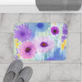 Bath Mat with Pastel Flowers - Eco-Friendly Gift - DipaliZ