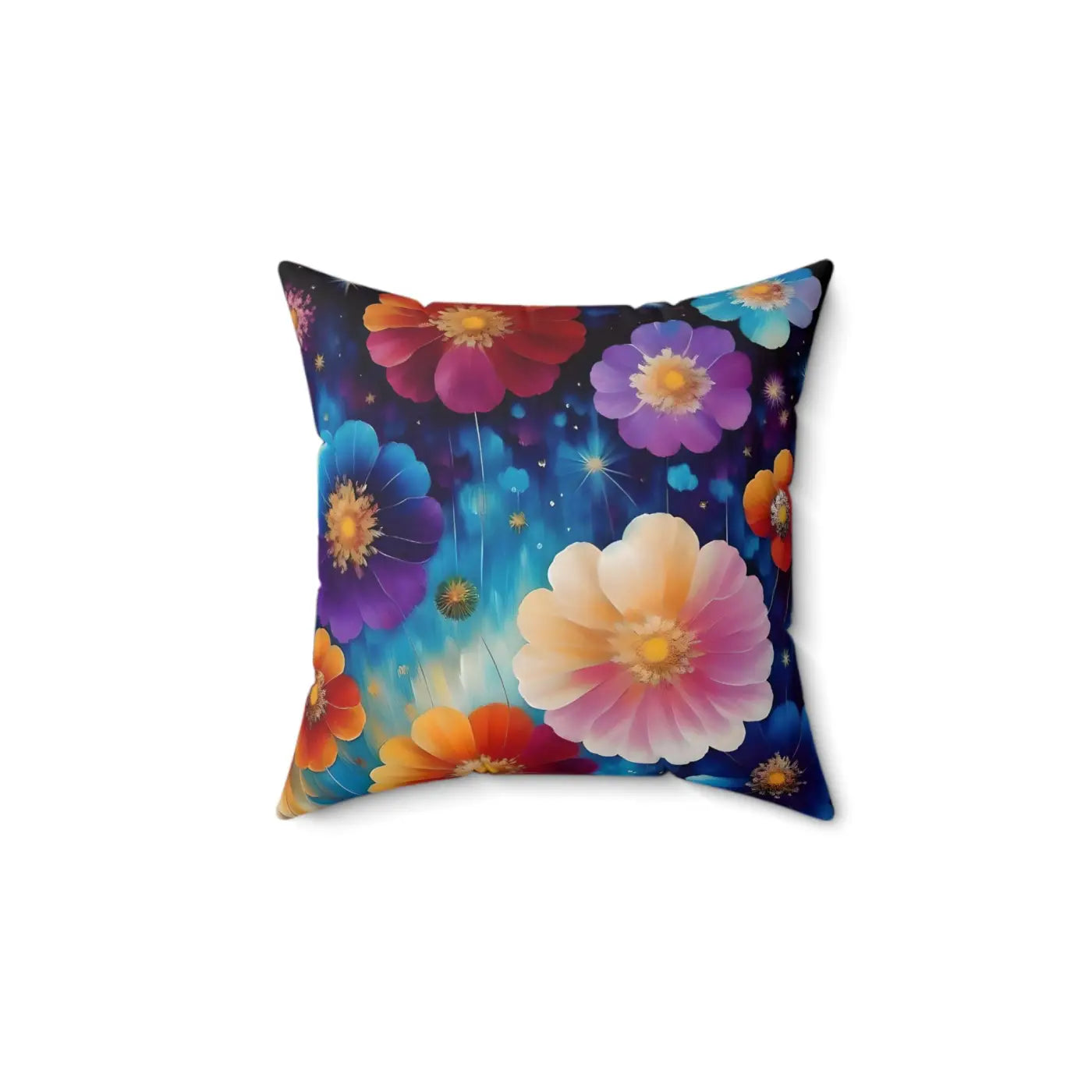 Vibrant Polyester Square Pillow - Spun Softness Decor - DipaliZ