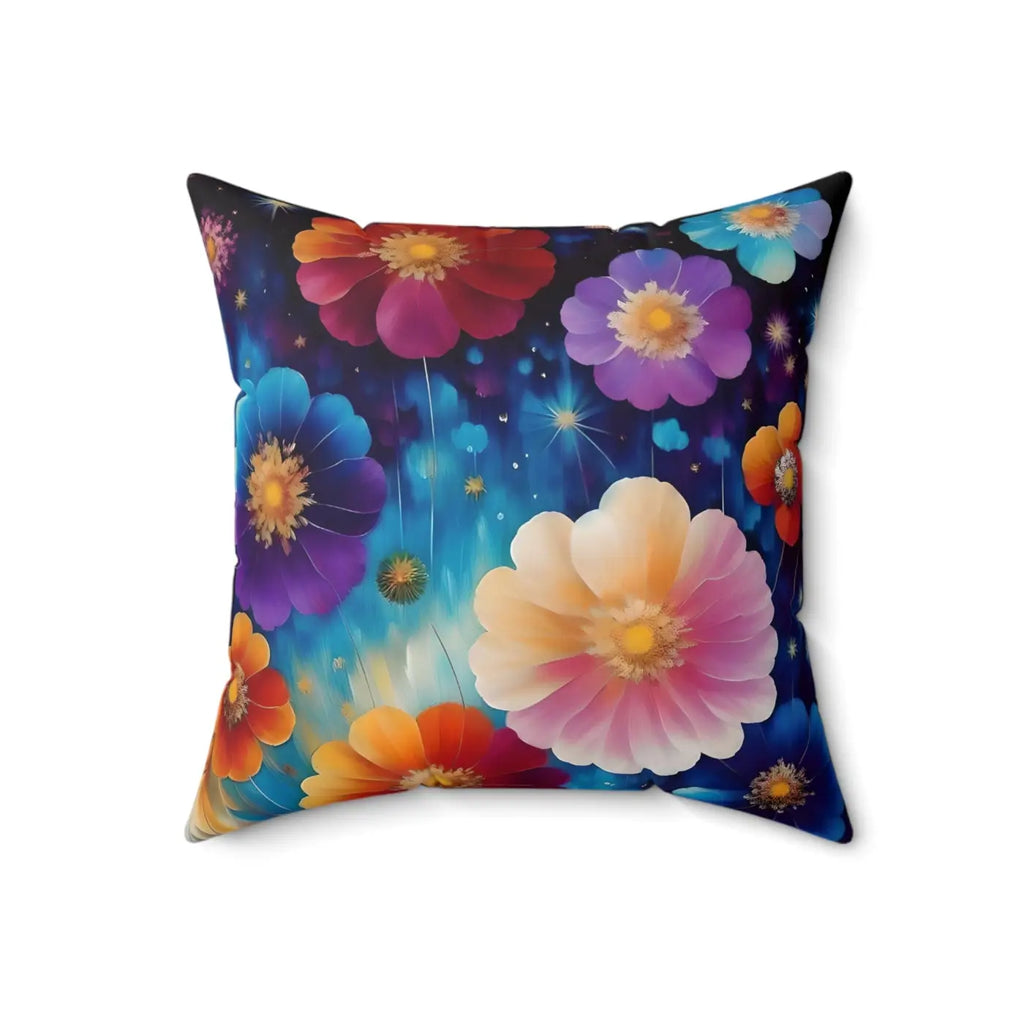 Vibrant Polyester Square Pillow - Spun Softness Decor - DipaliZ