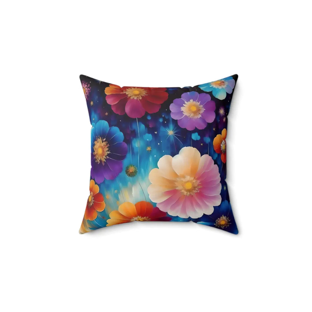 Vibrant Polyester Square Pillow - Spun Softness Decor - DipaliZ