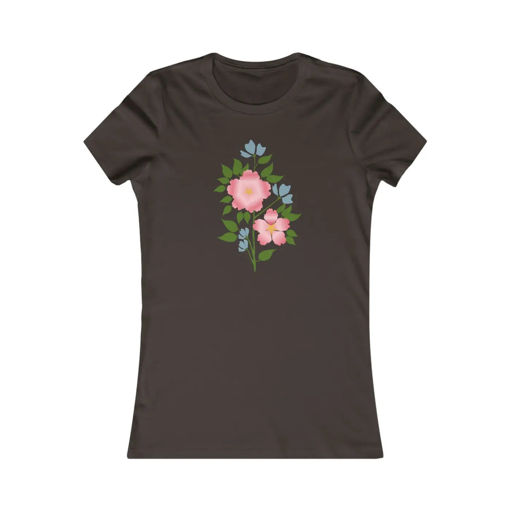 Pink Flower Favorite Tee - Women's Everyday Comfort - DipaliZ