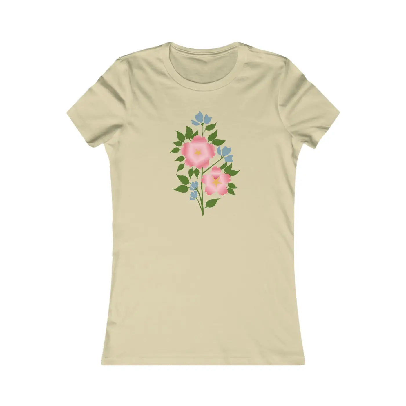 Pink Flower Favorite Tee - Women's Everyday Comfort - DipaliZ