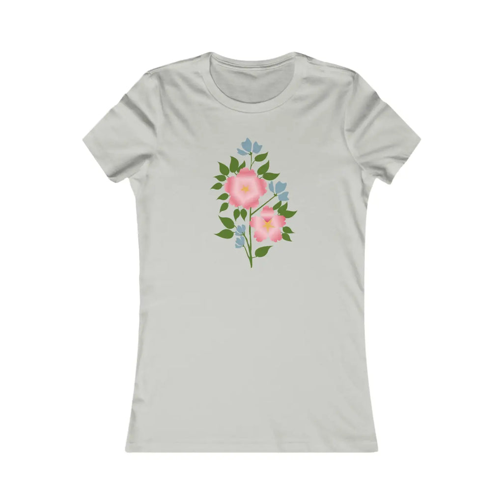 Pink Flower Favorite Tee - Women's Everyday Comfort - DipaliZ