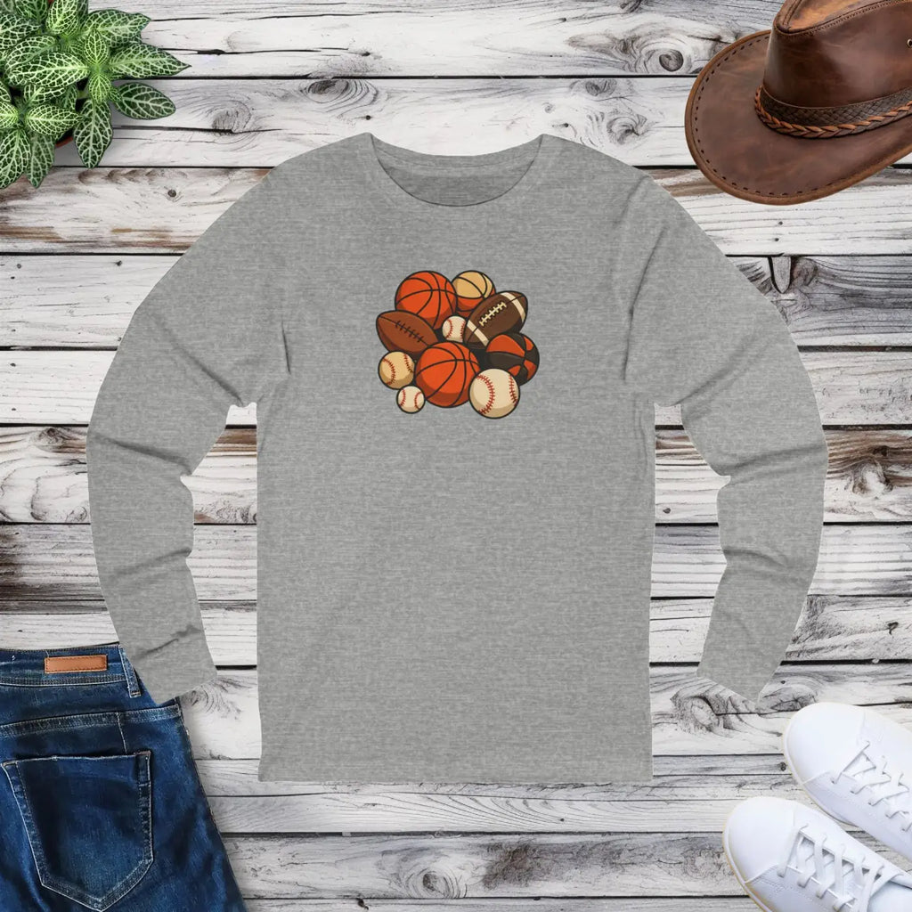 Game Day Long Sleeve Tee - Sports Fan Shirt - DipaliZ