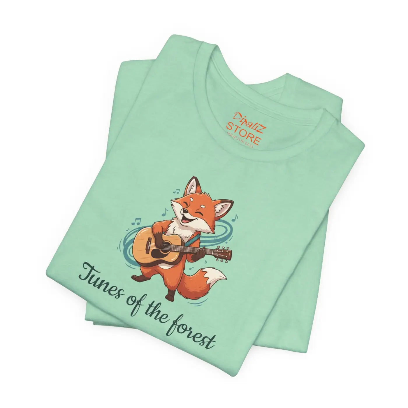Fox With A Guitar T-Shirt - Unisex Jersey Tee - DipaliZ