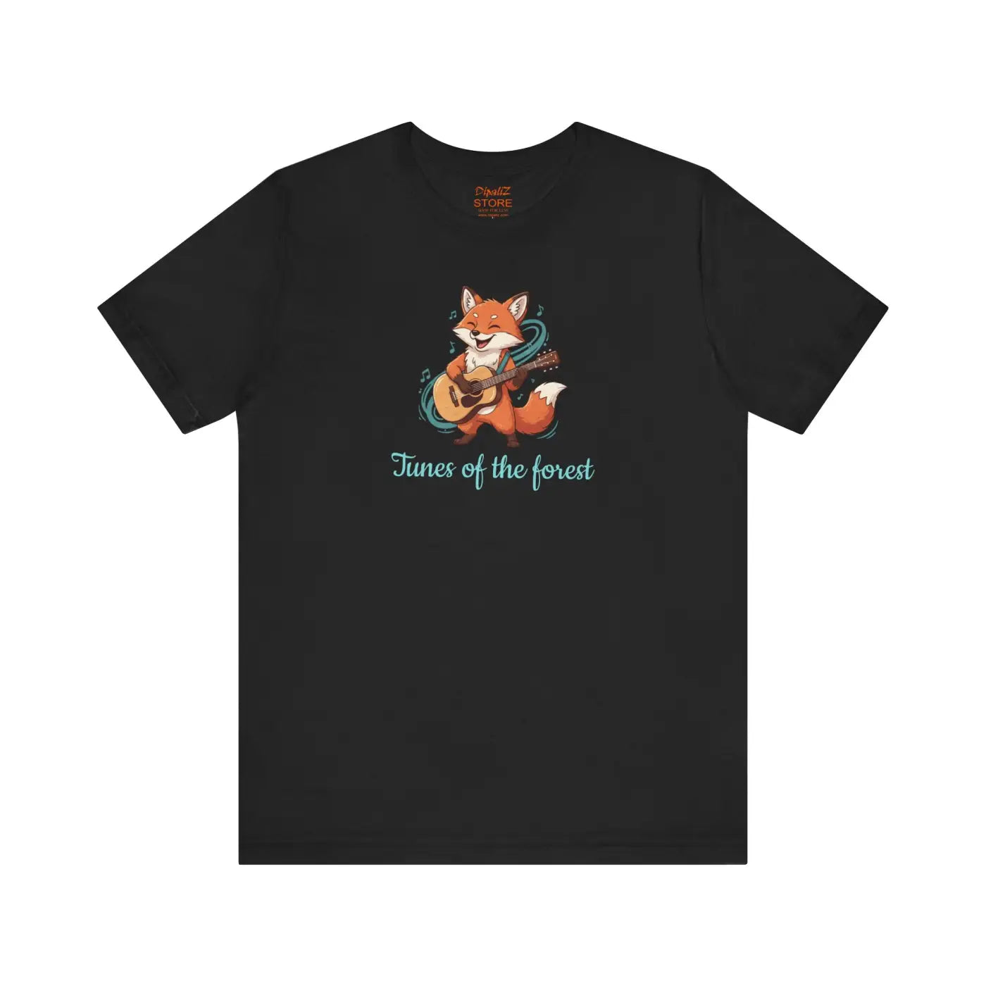 Fox With A Guitar T-Shirt - Unisex Jersey Tee - DipaliZ
