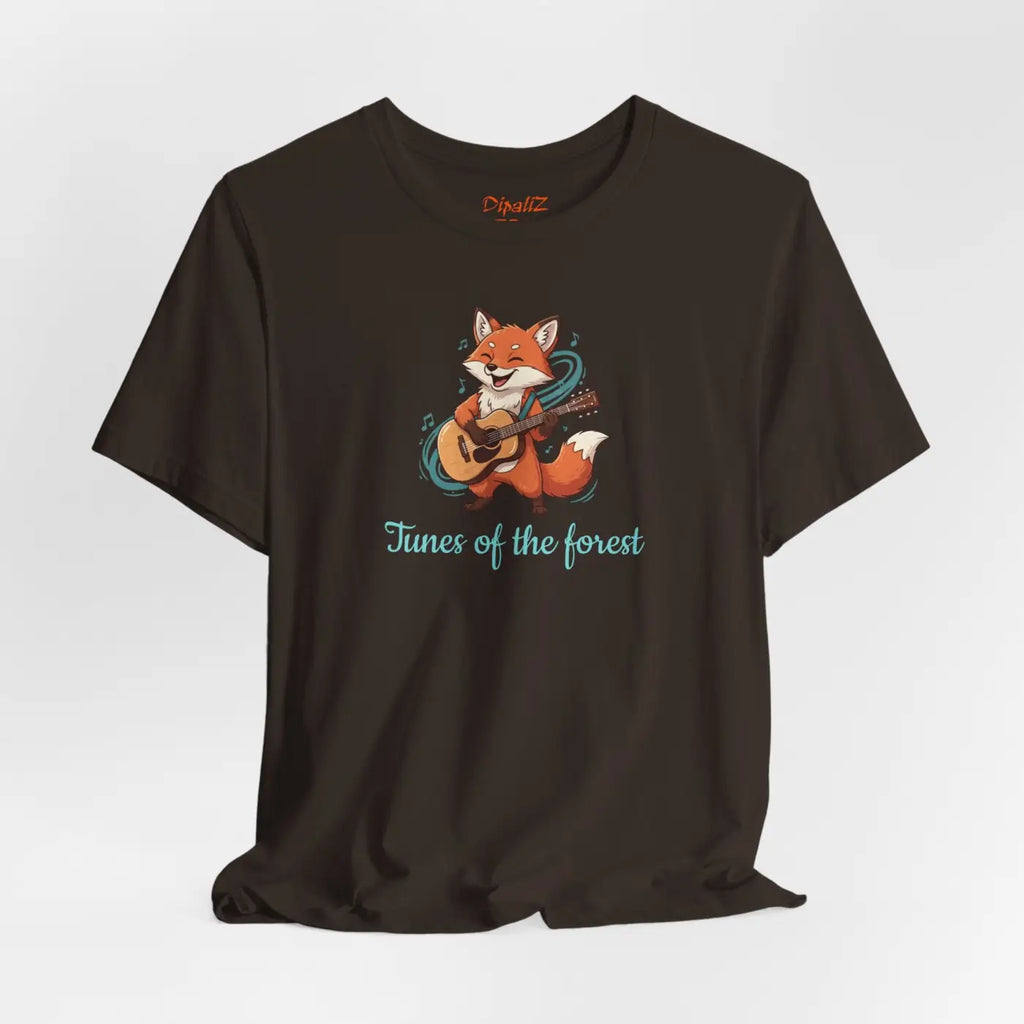 Fox With A Guitar T-Shirt - Unisex Jersey Tee - DipaliZ