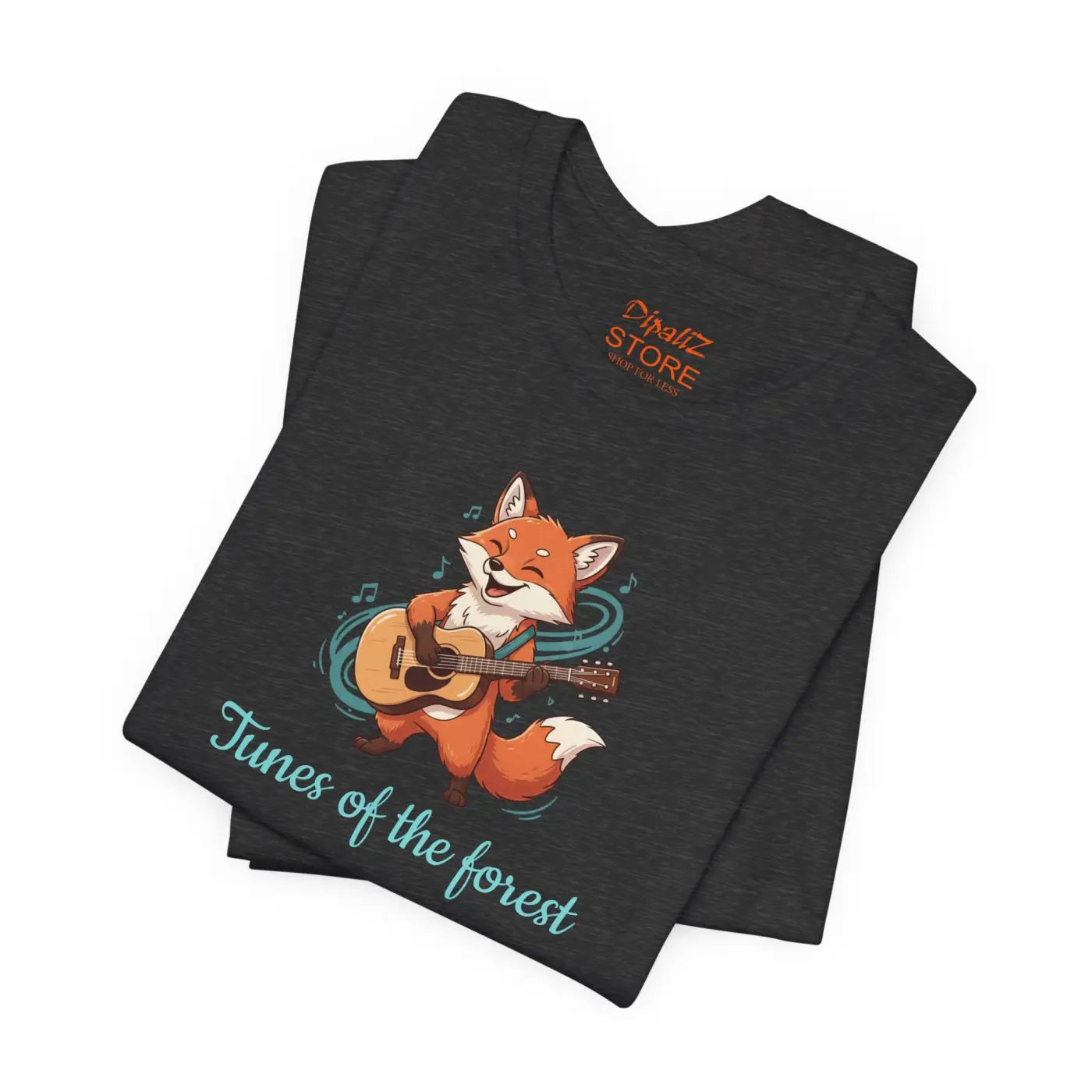Fox With A Guitar T-Shirt - Unisex Jersey Tee - DipaliZ