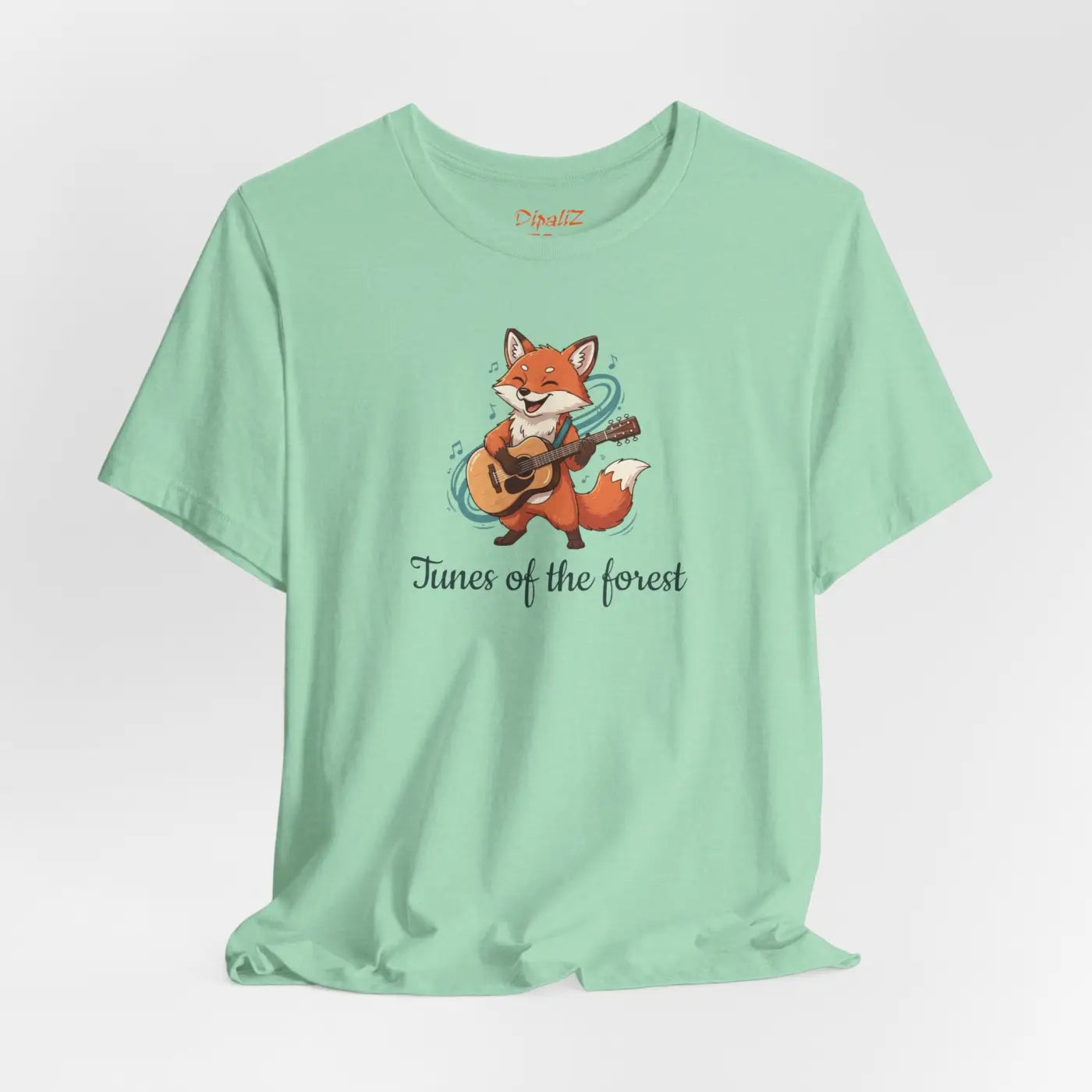 Fox With A Guitar T-Shirt - Unisex Jersey Tee - DipaliZ