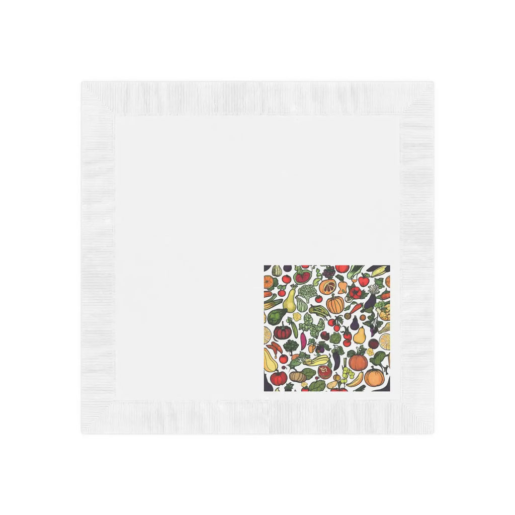 White Coined Napkins - Elegant Party Essential - DipaliZ