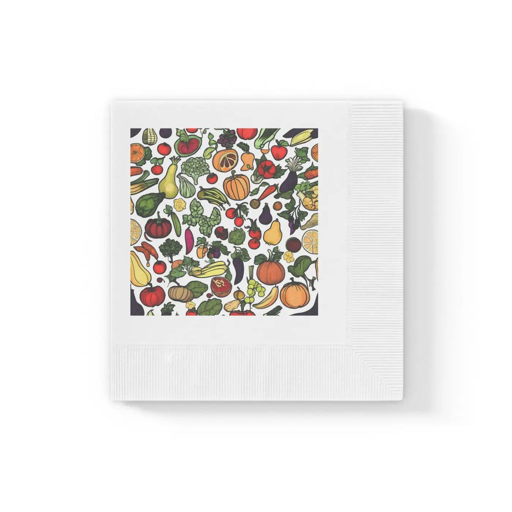 White Coined Napkins - Elegant Party Essential - DipaliZ