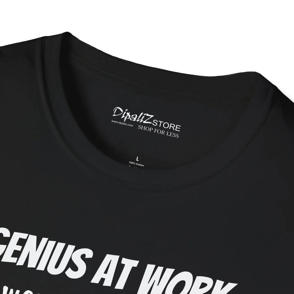 Unisex Softstyle Genius at Work T-Shirt - Comfort Fit - DipaliZ