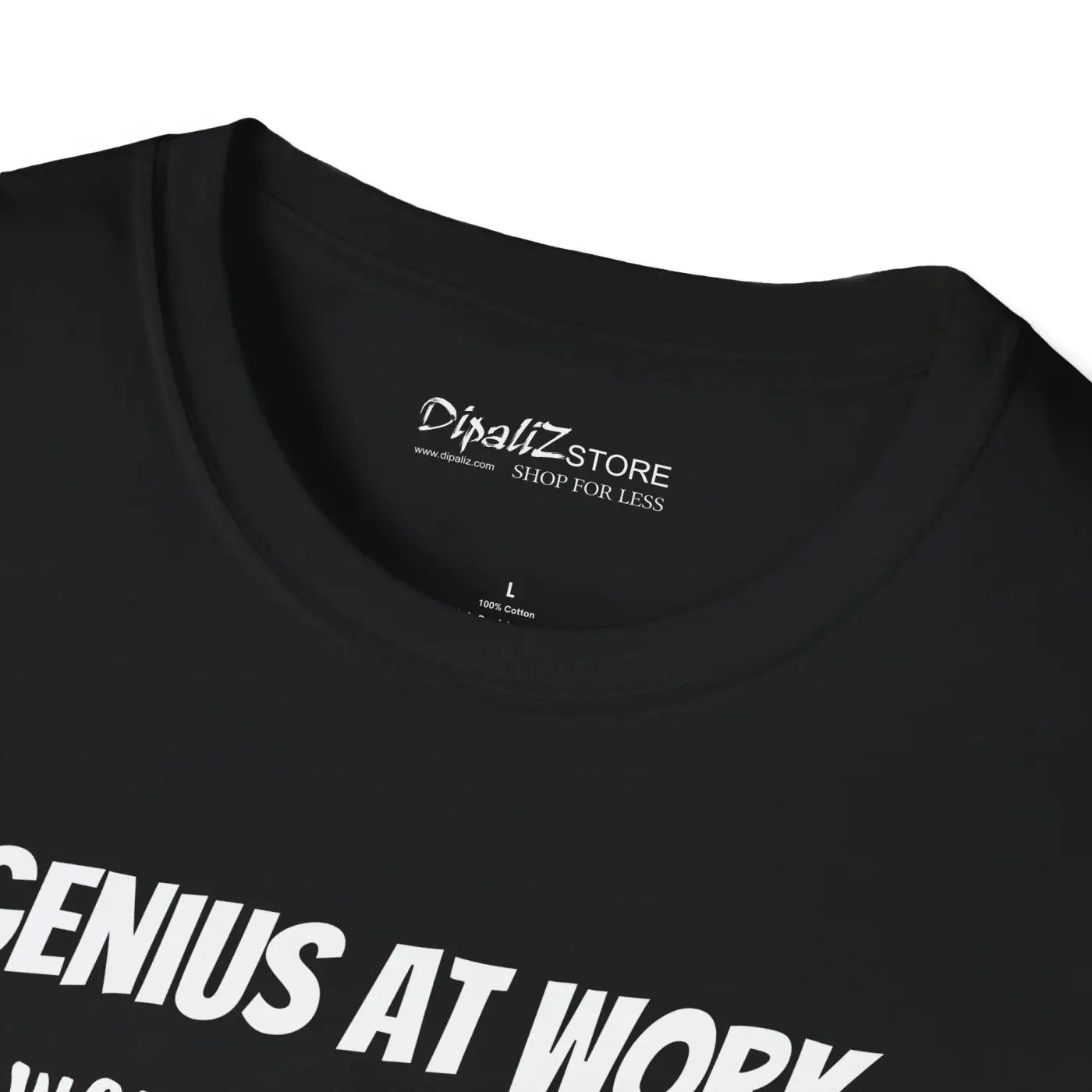 Unisex Softstyle Genius at Work T-Shirt - Comfort Fit - DipaliZ