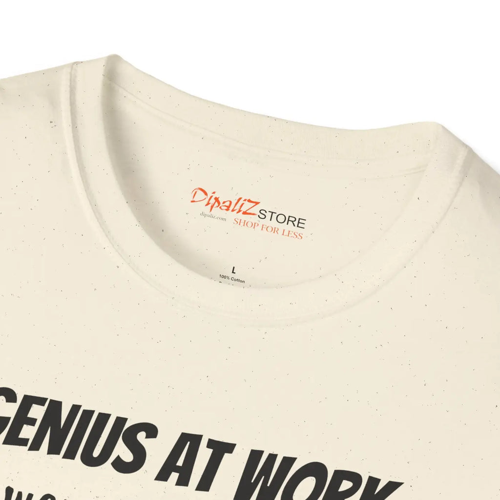 Unisex Softstyle Genius at Work T-Shirt - Comfort Fit - DipaliZ