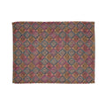 Soft Polyester Blanket - Geometric Pattern Pink Brown - DipaliZ